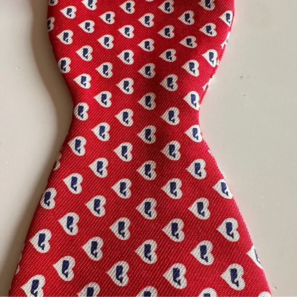 Vineyard Vines Red Hearts Silk Bow Tie for Kids - Playful & Charming